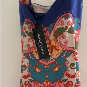Marciano Multicolor Floral Pattern Dress